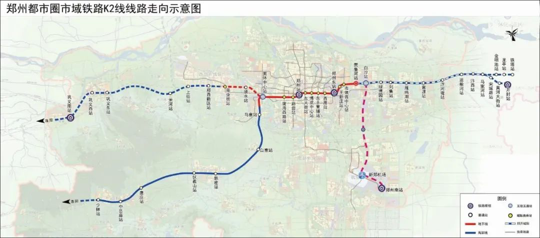 规划12号线,13号线,20号线,22号线,更有郑开城际轻轨,市域铁路k2线