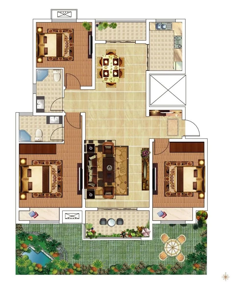 周口建业公园里实景现房户型鉴赏改善型居住首选